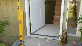 Jeld Wen Front Door Installation  Really crappy products and craftsmanship PART 1 [upl. by Dene603]