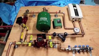 Bens Garage Hydronic Heating Update Jan 25 2017 [upl. by Elyrrad116]