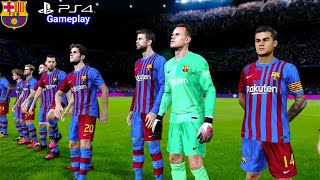 Efootball PES Update 2022 Barcelona Champions League [upl. by Henebry]