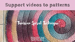 Tunisian Crochet Spiral Technique [upl. by Ahsiyt564]