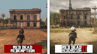 Red Dead Redemption 2  New Austin Map Comparison  RDR 1 vs RDR2 Evolution [upl. by Larimor]