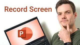 How to Record Screen using Microsoft PowerPoint [upl. by Wadesworth]