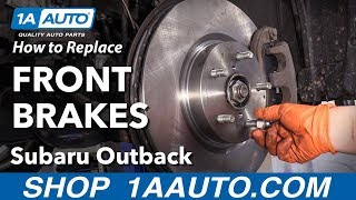 How to Replace Front Brakes 2015 Subaru Outback [upl. by Evander820]