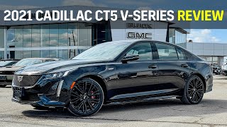 Review 2021 Cadillac CT5 VSeries 30L Twin Turbo V6 AWD  Carbon Fiber Brembo Adaptive Cruise [upl. by Eecal]