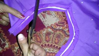 Simple salwar kameez cutting and stitching [upl. by Ruelu33]