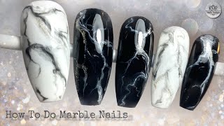 How to do Easy MARBLE NAILS Design 👌  KMF Nails Design [upl. by Jason]