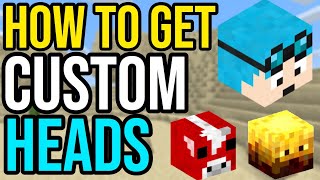 How To Get Custom Mob amp Player Heads  Minecraft Bedrock Edition [upl. by Maurer]