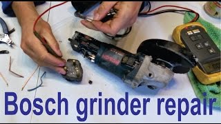 How to fix an electrical fault on a Bosch grinder GWS [upl. by Anirehtak]