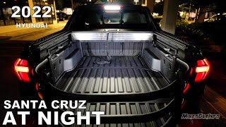 👉 AT NIGHT 2022 Hyundai Santa Cruz SEL Premium  Interior amp Exterior Lighting Overview [upl. by Arlana735]