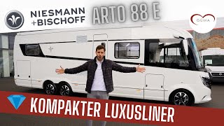 🤩 Niesmann Bischoff Arto 88 E  Das schmale Luxus Wohnmobil  Güma TV [upl. by Annoerb878]