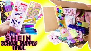 SHEIN School Supply Haul Phone Cases Journaling amp Stationary Supplies With OMG Dolls [upl. by Calv]