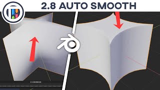 Blender 28 Tutorial  How to Auto Smooth in 28 [upl. by Yelra862]