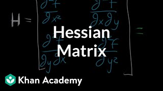 The Hessian matrix  Multivariable calculus  Khan Academy [upl. by Yenor81]