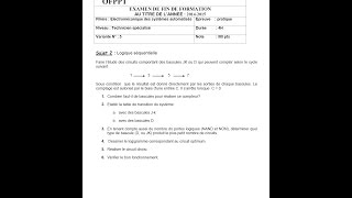 PART 1 COMPTEUR SYNCHRONE BASCUL JK ET D 1357correction TP variante N°5 EXAMEN DE FIN DE FORMA [upl. by Enomal]