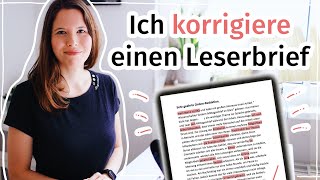 Korrektur eines Leserbriefs Besser Deutsch schreiben B2 [upl. by Yks]