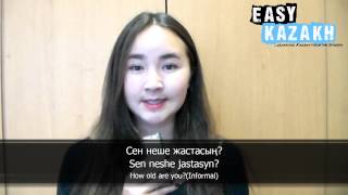 12 phrases for basic conversation in Kazakh  Easy Kazakh Basic Phrases 1 [upl. by Dreyer]