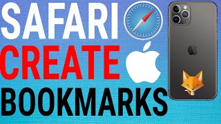 How To Create Bookmarks on Safari iPhone  iPad [upl. by Dinny849]