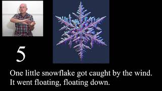 Six Little Snowflakes Song with actions and subtitles [upl. by Cairistiona]