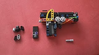 Lego Mini Technic Pistol  Tutorial  Instruction [upl. by Uol582]