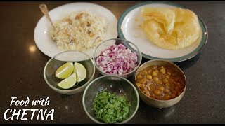 How to make Indian style Chana Masala or Chole Bhature Food with Chetna [upl. by Washburn]