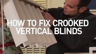 How To Fix Crooked Vertical Blinds  Blinds DIY [upl. by Oba]