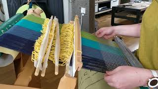 4shaft weaving on a rigid heddle loom [upl. by Zaslow]