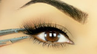 TRY THIS Easiest Way to Apply False Eyelashes [upl. by Briant702]