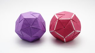 ORIGAMI DODECAHEDRON Jo Nakashima [upl. by Parshall105]