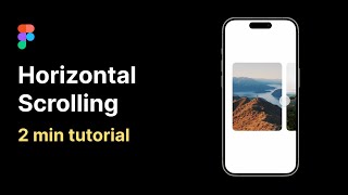 Horizontal scrolling in Figma [upl. by Cher835]