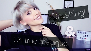 ♡ Brushing cheveux courts  Une brosse chauffante incroyable [upl. by Suiddaht]