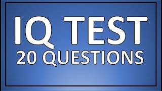 IQ TEST  20 real IQ test questions [upl. by Zweig]