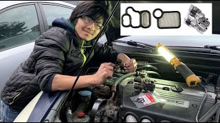 Solving Honda P2646 Part 2 How To Replace VTEC Solenoid Spool Valve Oil Pressure Switch amp Gasket [upl. by Rostand878]