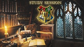 Hogwarts 📚 Study Session ASMR Rainy Window ⚡ Harry Potter Inspired Ambience [upl. by Westerfield]