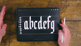 Black Letter Gothic Calligraphy Tutorial 2020 [upl. by Truc]