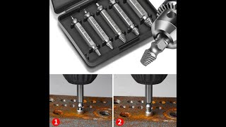 Damaged Screw amp Bolt Extractor Set Remove Rusted Screws with Ease [upl. by Morice31]