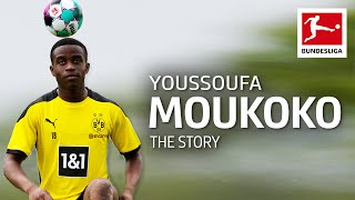 The Story Of Youssoufa Moukoko  BVBs Next Wunderkind [upl. by Bocyaj]