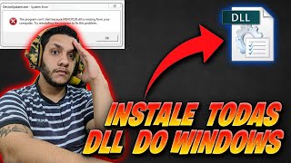 COMO RESOLVER TODOS OS ERROS DE DLL DO WINDOWS MUITO FACIL ATUALIZADO 2021 [upl. by Annehcu]