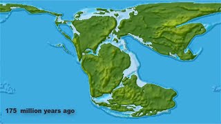 Continental Drift from Pangea to Today [upl. by Vey683]