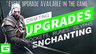 The Witcher 3 Upgrade Guide for Beginners  Crafting Runes Glyphs Sockets amp Enchanting [upl. by Ettenom]