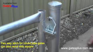 Gate Latch 2 way for round pipe and square [upl. by Noled681]