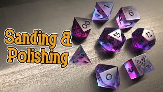 How to Sand Polish and Finish Resin Dice [upl. by Annoerb861]