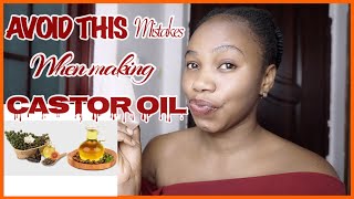 Avoid This Mistakes When Making Castor Oil At Home [upl. by Ernesta]