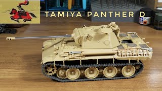 Tamiya  Panther D 135  Building   Part 1 [upl. by Lleirbag]