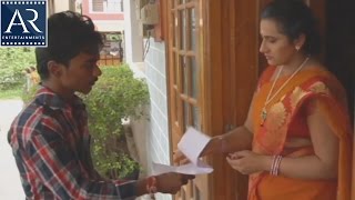 Aunty with courier Boy  Kasitho Movie Scenes  AR Entertainments [upl. by Yelyr716]