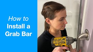 How to Install a Grab Bar  Moen 8724 24quot Bathroom Grab Bar [upl. by Uht]