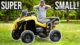 100HP Four Wheeler VS Super TINY TIRES HUGE BURN OUT [upl. by Aixela]