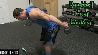 Intense 5 Minute Dumbbell Tricep Workout [upl. by Roselane]