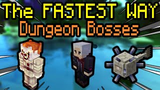 FASTEST WAY TO BEAT ALL DUNGEON BOSSES Bonzo Scarf Professor  Hypixel Skyblock [upl. by Hunley]