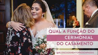 Qual a função do cerimonial de casamento [upl. by Kerwin]