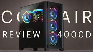 Corsair 4000D Airflow MidTower PC Case Review [upl. by Buskirk467]